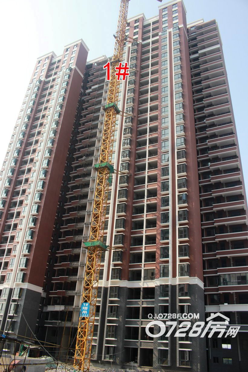 海韵丽景园9月工程进度1#楼门窗、消防、电梯等内部建设均已完成