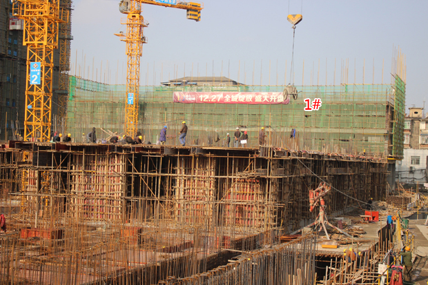 潜江·中心城1月工程进度正在建设中