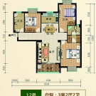 滨江星城003户型 3室2厅2卫 118.99平米