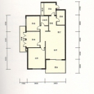 天门新城7期C1户型户型 3室2厅1卫 102.90平米