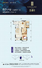 北湖轩B5户型户型 3室2厅1卫 113.4平米