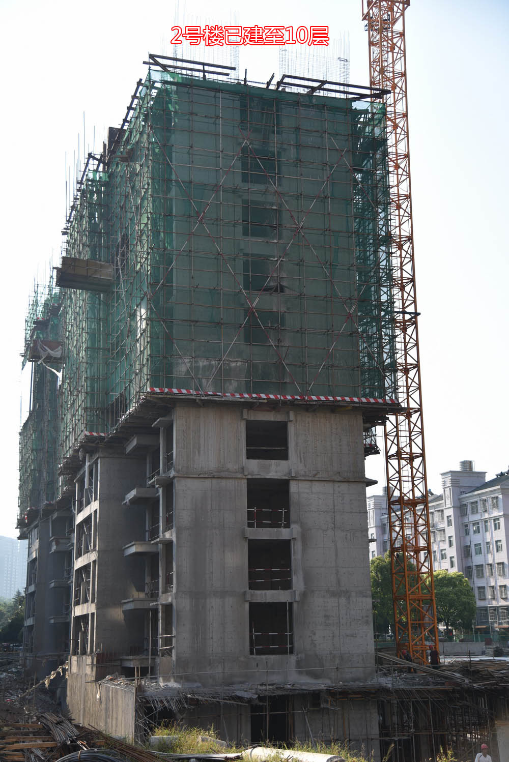 碧水园·长宿2018-7工程进度2号楼已建至10层.