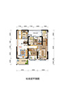 碧桂园·玖玺Y297B户型 3室2厅2卫 105平米