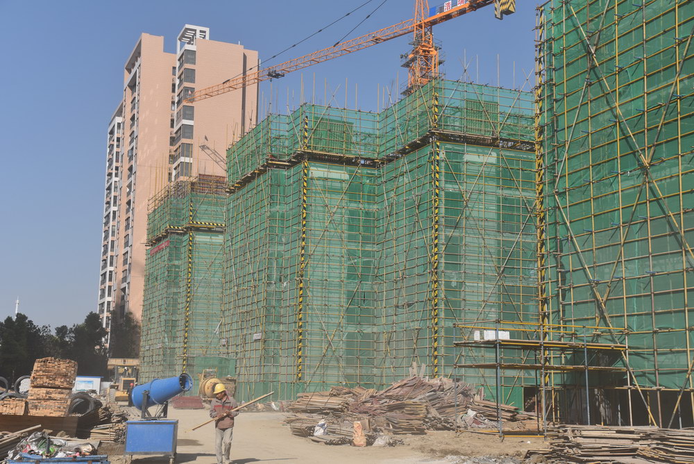 华茂阳光城2018年10月工程进度7号楼建至第七层