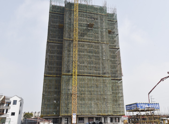 鑫龙·御龙湾2019-3-25工程进度1号楼建至21层