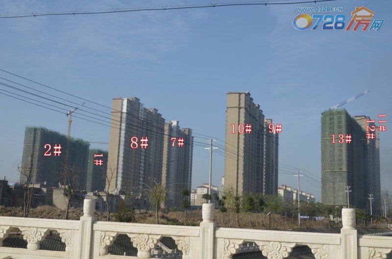 楚天尚城12月工程进度远看楚天尚城项目地