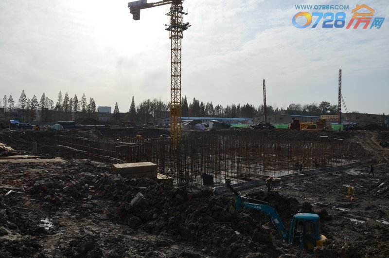 碧水园12月工程进度C栋平地面一层在建中