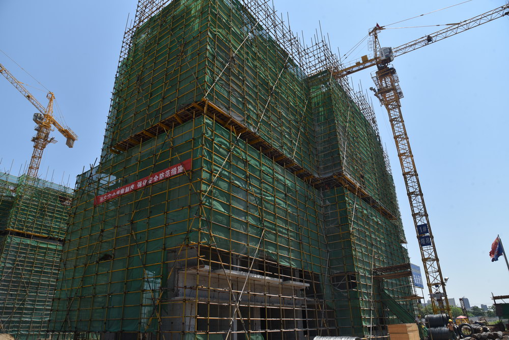百里.太子湾2017-7工程进度1号楼建至第十层