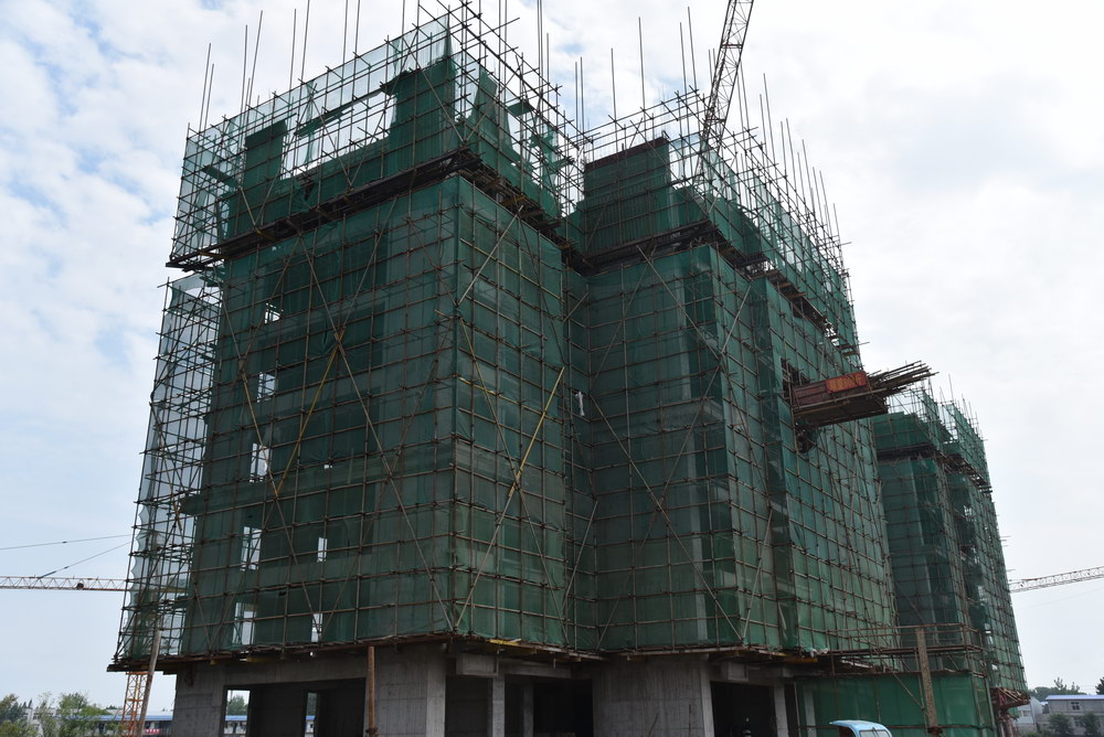智汇东城2017-8工程进度7#楼已建至7层