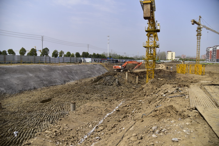 中天国际2019-3-26工程进度2号楼正在做地下基础工程