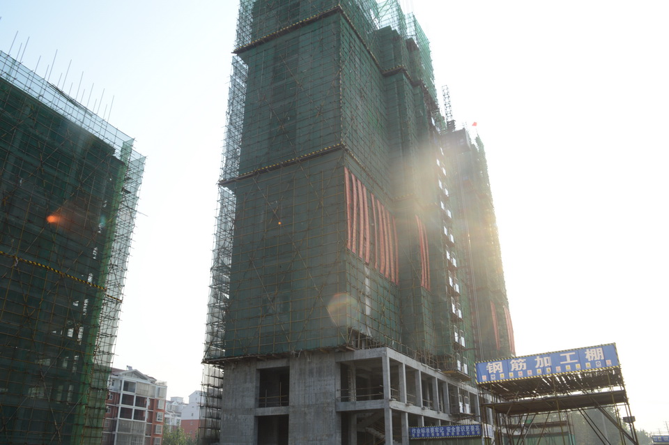 中天国际2019-9月工程进度2号楼建至15层