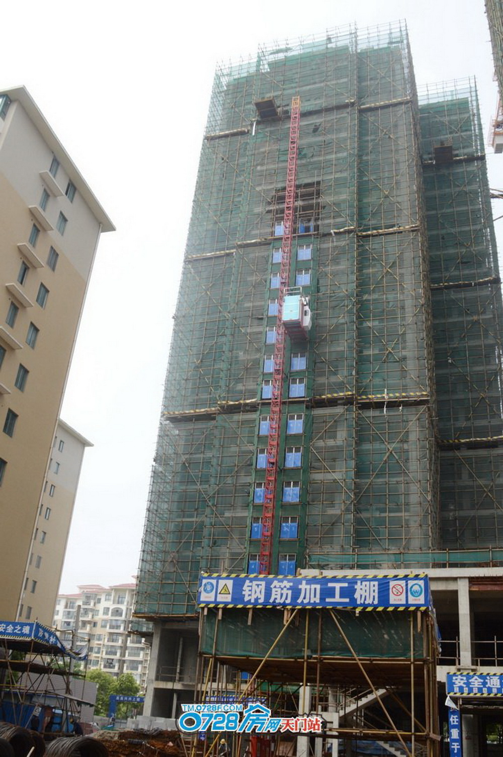 冠南汇侨城2019-4-24工程进度4号楼共30层，已建至24层