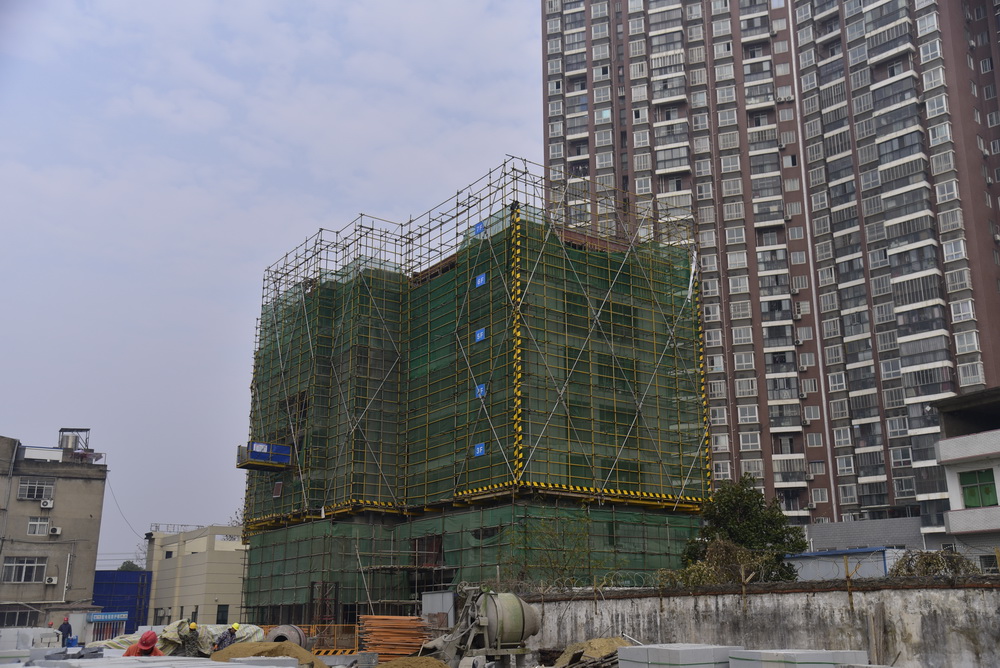 佳鑫·名著2020年12月工程进度1号楼建至第7层