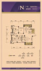 紫金城N户型户型 4室2厅2卫148.57平米