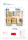荣怀·及第世家B5户型户型 3室2厅2卫4#5#110.08/3#110.44平米